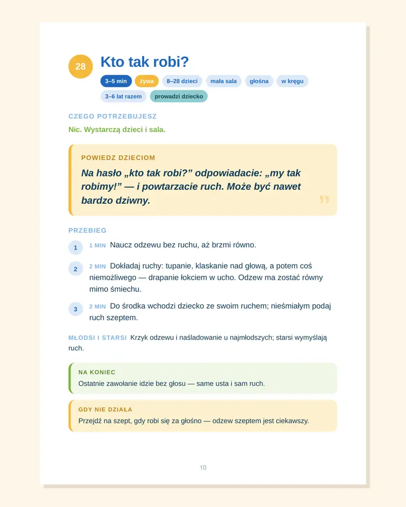 Kto tak robi? — przykładowa zabawa