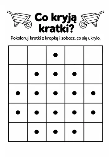 Darmowa karta pracy do druku: Co kryją kratki?